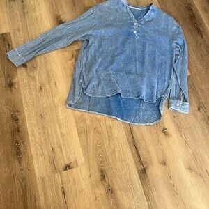 Blue Button-Up Shirt